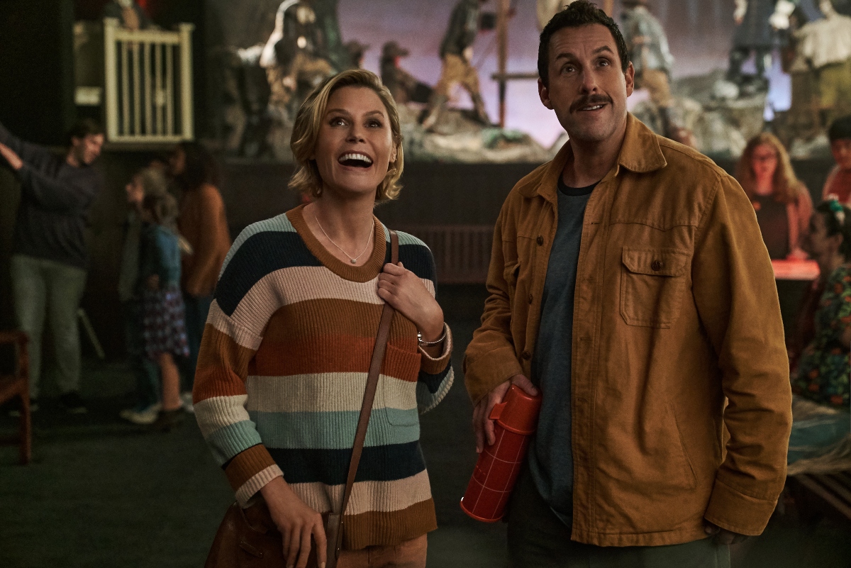 Adam Sandler and Julie Bowen in 'Hubie Halloween'