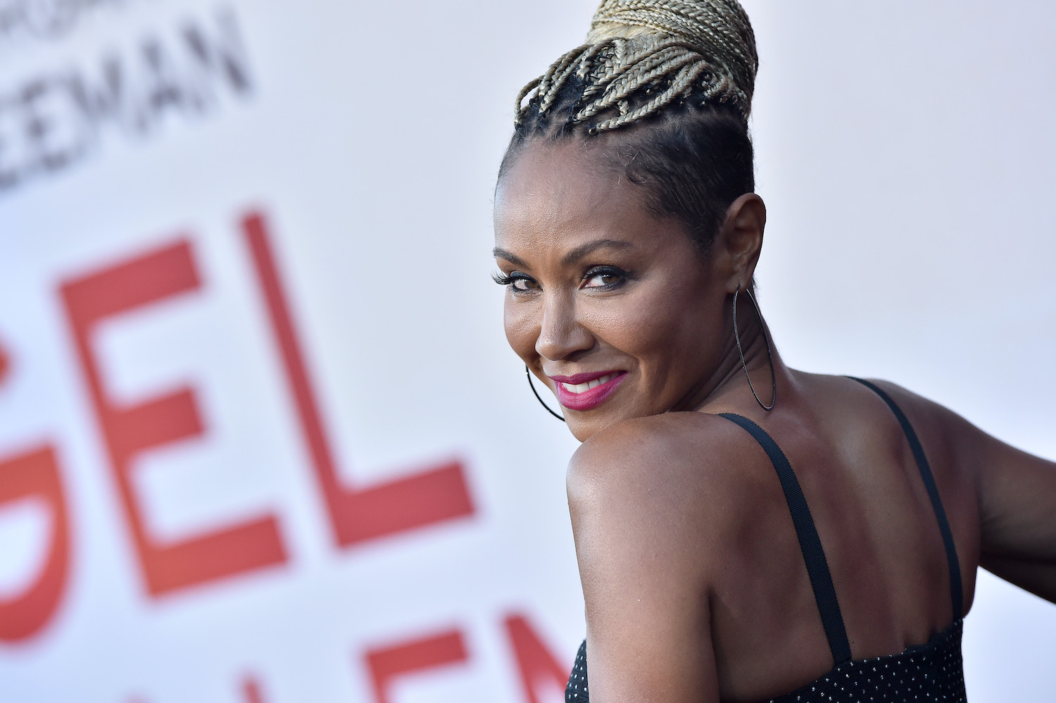 Jada Pinkett Smith attends the LA Premiere of Angel Has Fallen at Regency Village Theatre on August 20, 2019