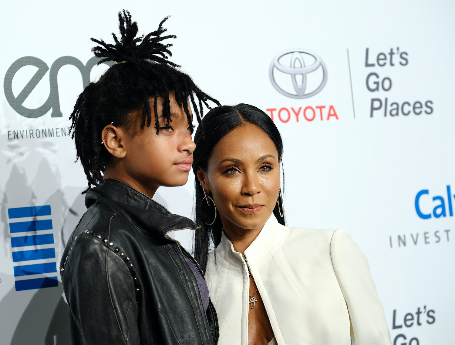 Jada Pinkett-Smith and Willow Smith attend the 26th annual EMA awards
