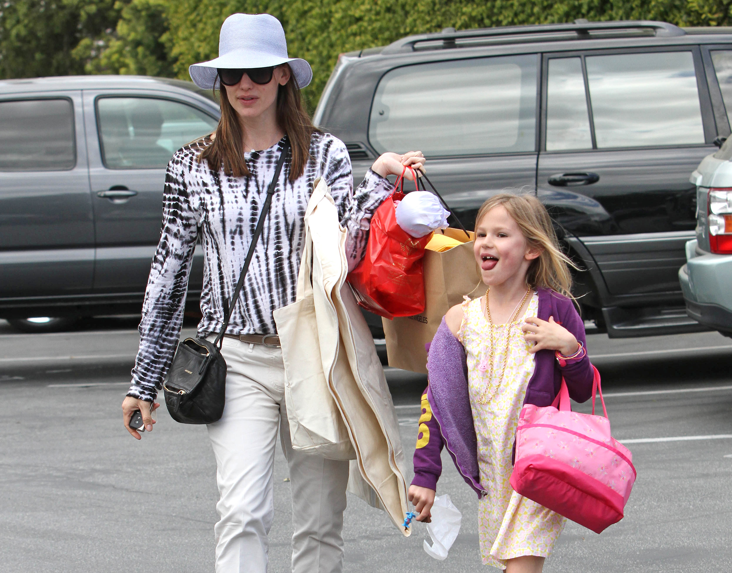 Jennifer Garner and her daughter 