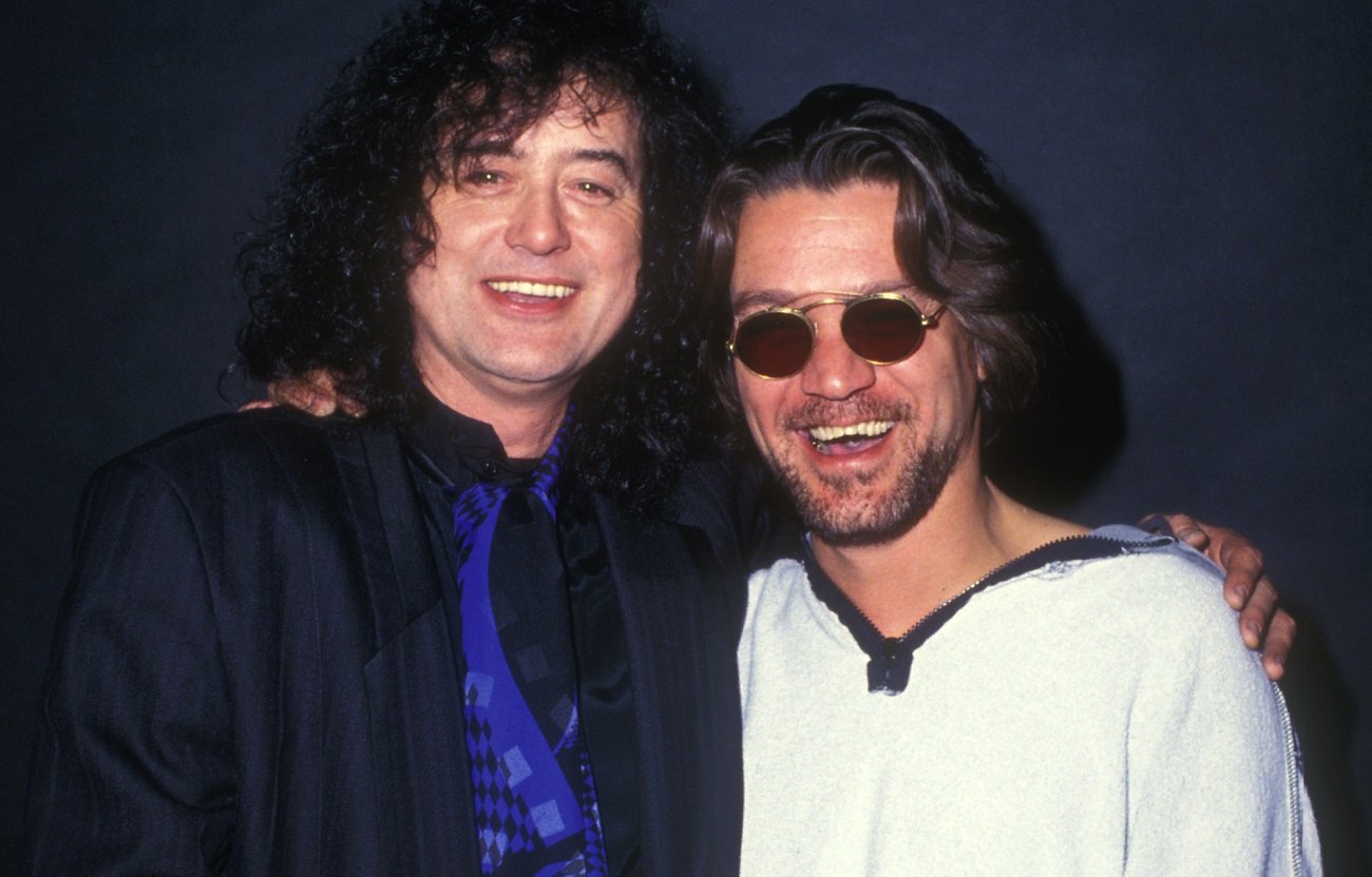 Jimmy Page with Eddie Van Halen