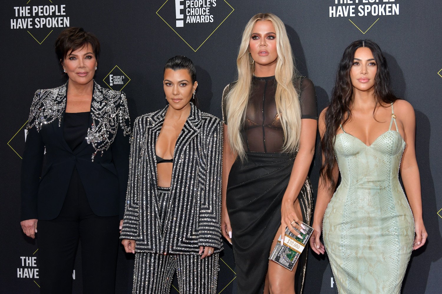 Kris Jenner, Kourtney Kardashian, Khloé Kardashian, and Kim Kardashian attend 2019 E! People's Choice Awards