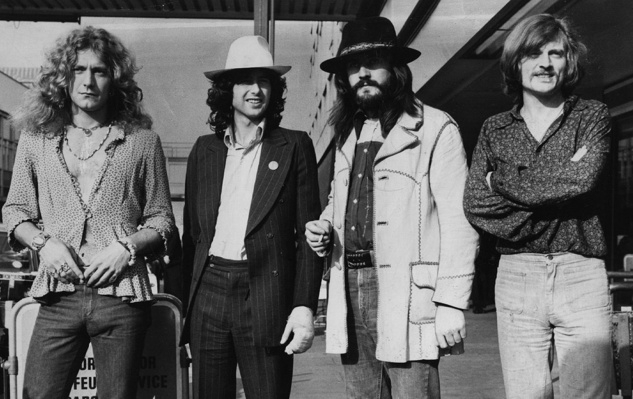 Led zeppelin group shot in 1973