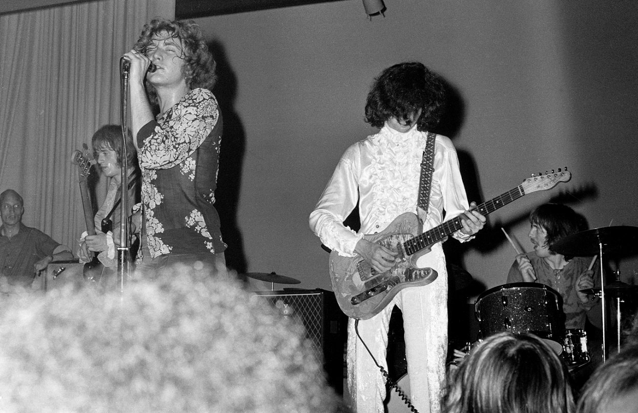 Jimmy Page with his Fender Telecaster