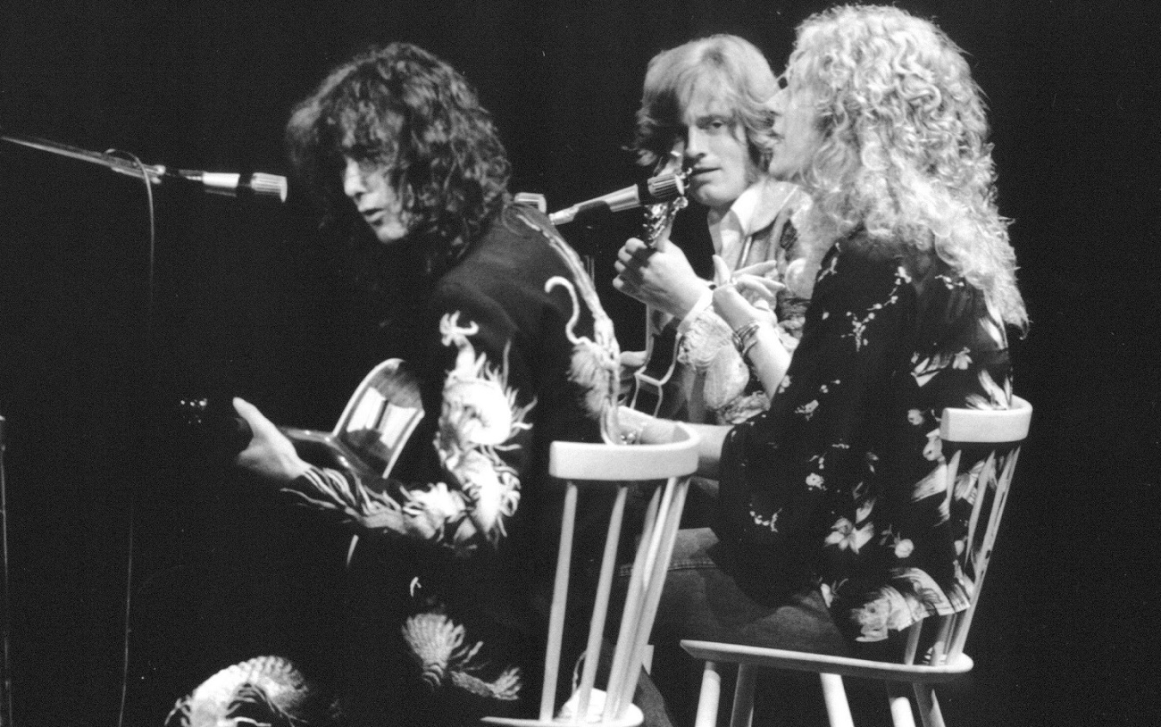 Led Zeppelin on stage