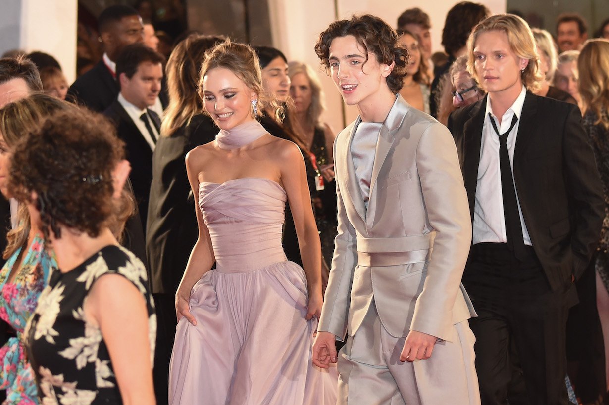 Lily Rose Depp and Timothée Chalamet