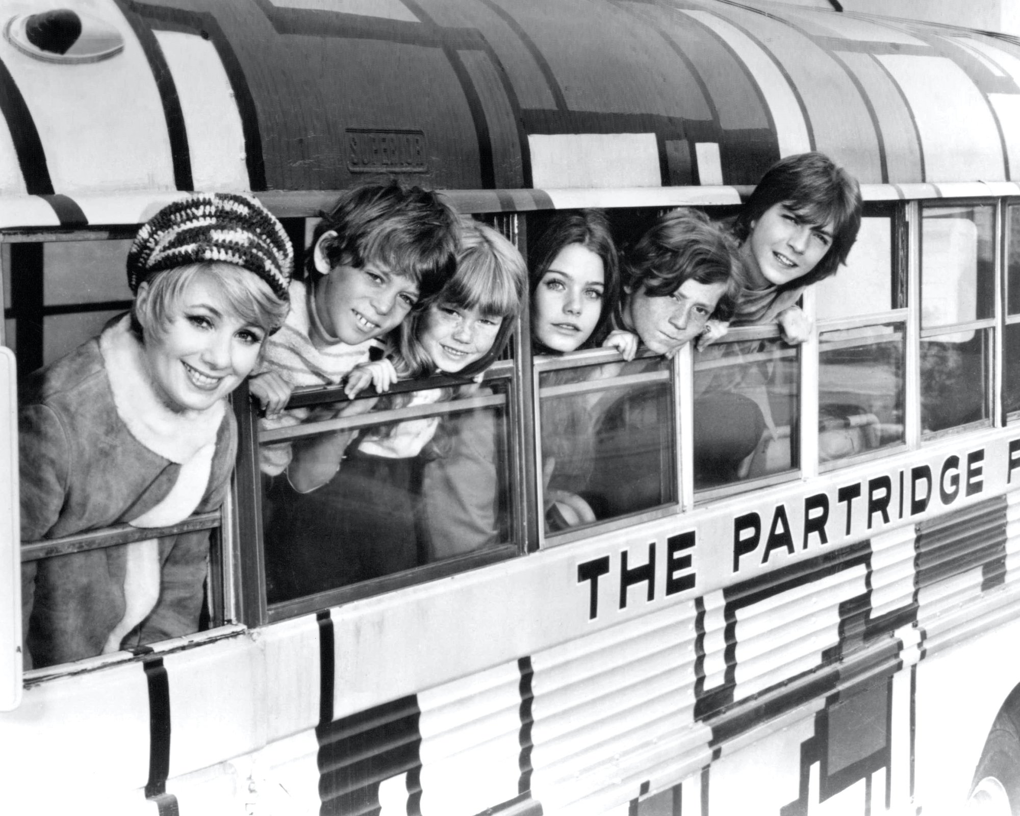 Shirley Jones, Jeremy Gelbwaks, Suzanne Crough, Susan Dey, Danny Bonaduce and David Cassidy