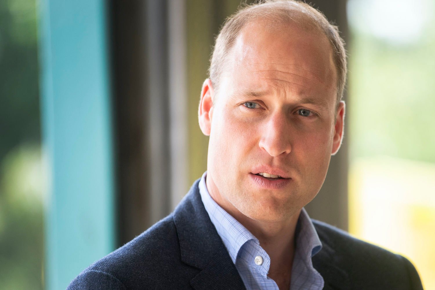 Prince William meets paramedic staff from the East of England Ambulance Service Trust during a visit to the Ambulance Station on June 16, 2020