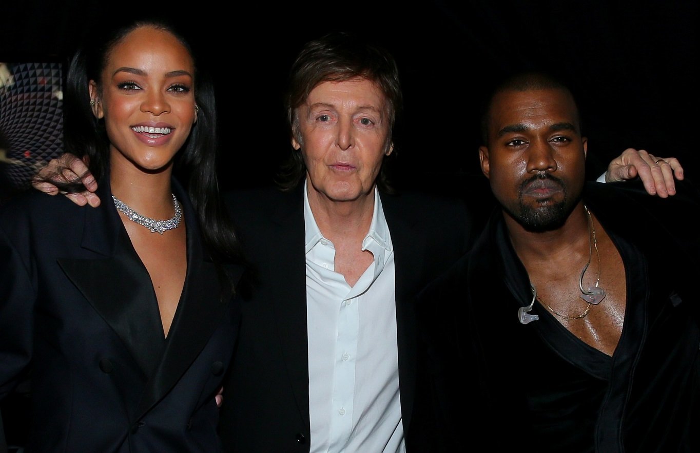 Rihanna and Kanye West with Paul McCartney