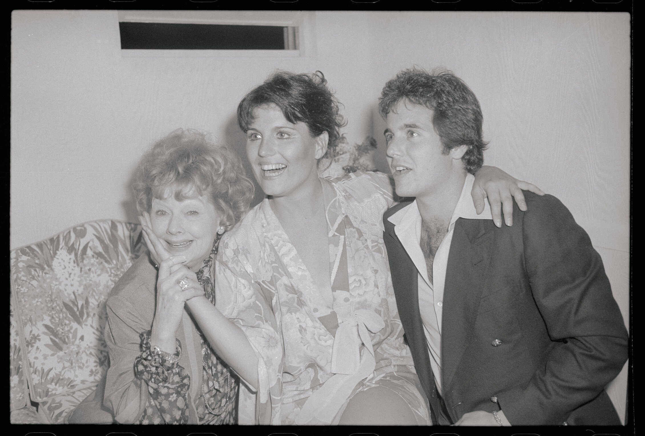 Lucille Ball, Lucie Arnaz, and Desi Arnaz Jr. at the theatre