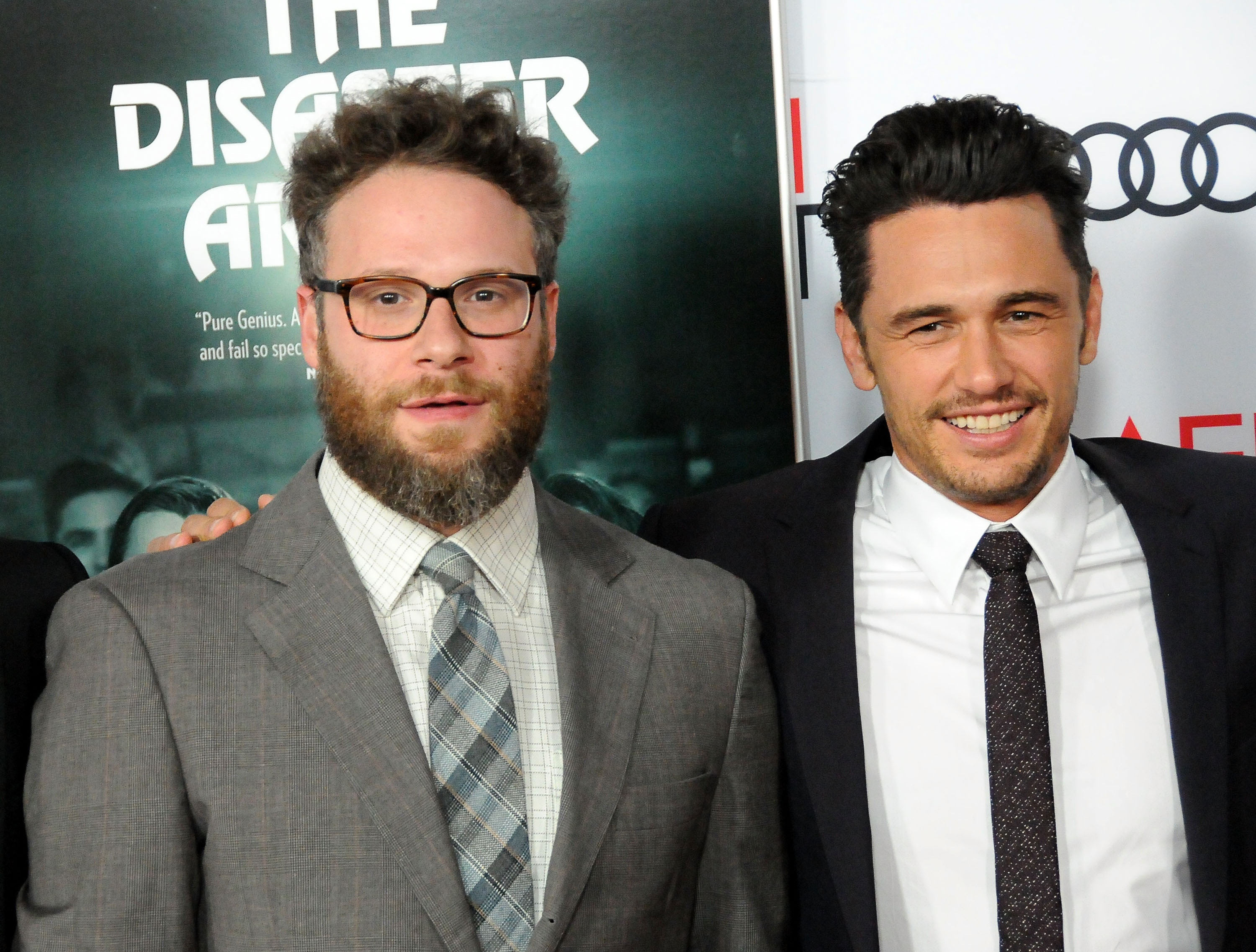 Seth Rogen and James Franco attend AFI FEST 2017 screening of 'The Disaster Artist' on November 12, 2017, in Hollywood, California.