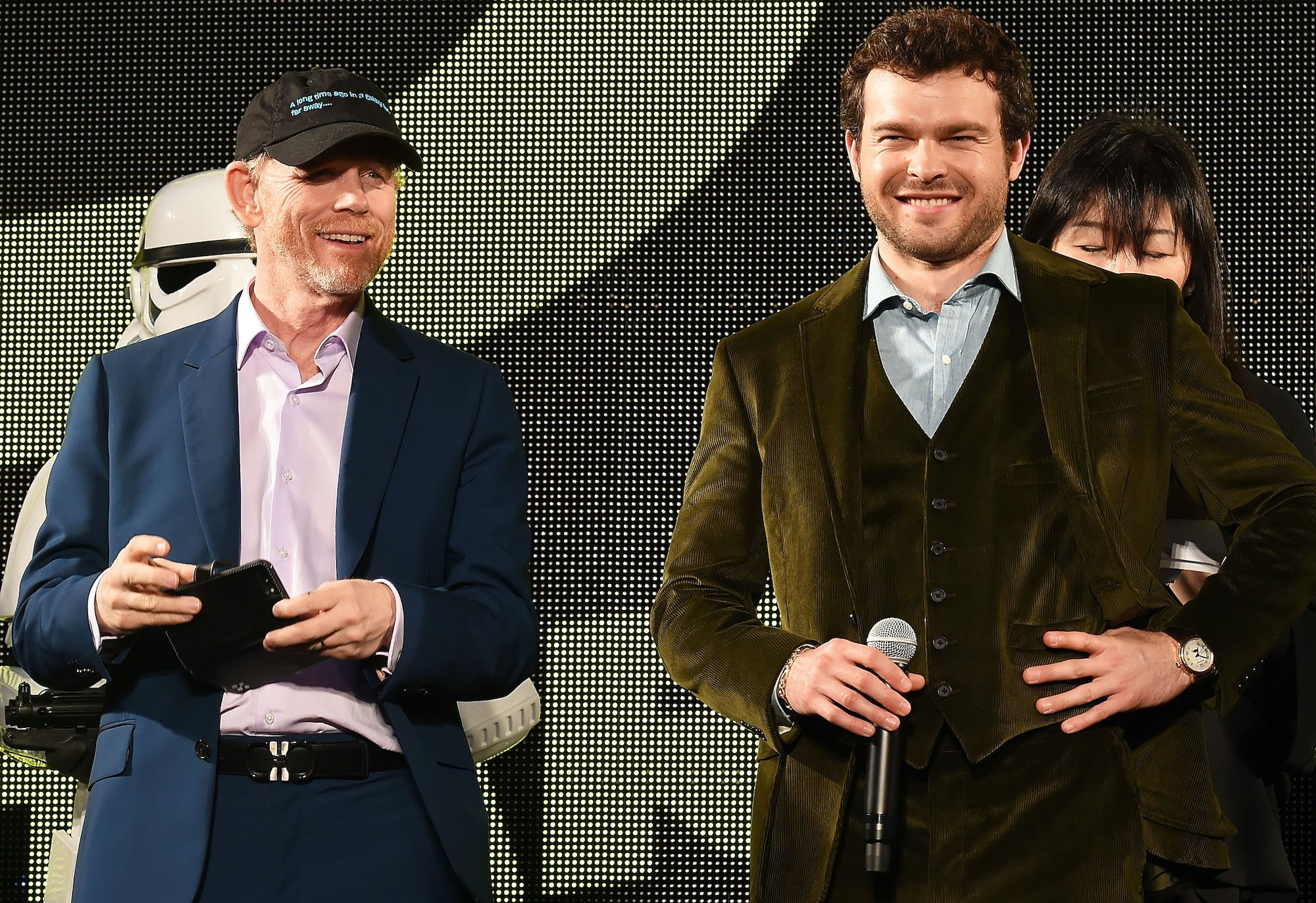 Ron Howard and Alden Ehrenreich