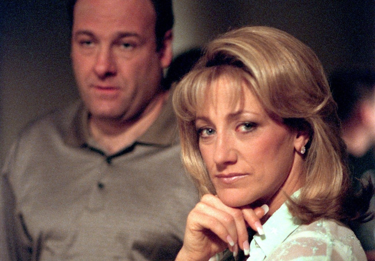 Edie Falco and James Gandolfini in 'The Sopranos'