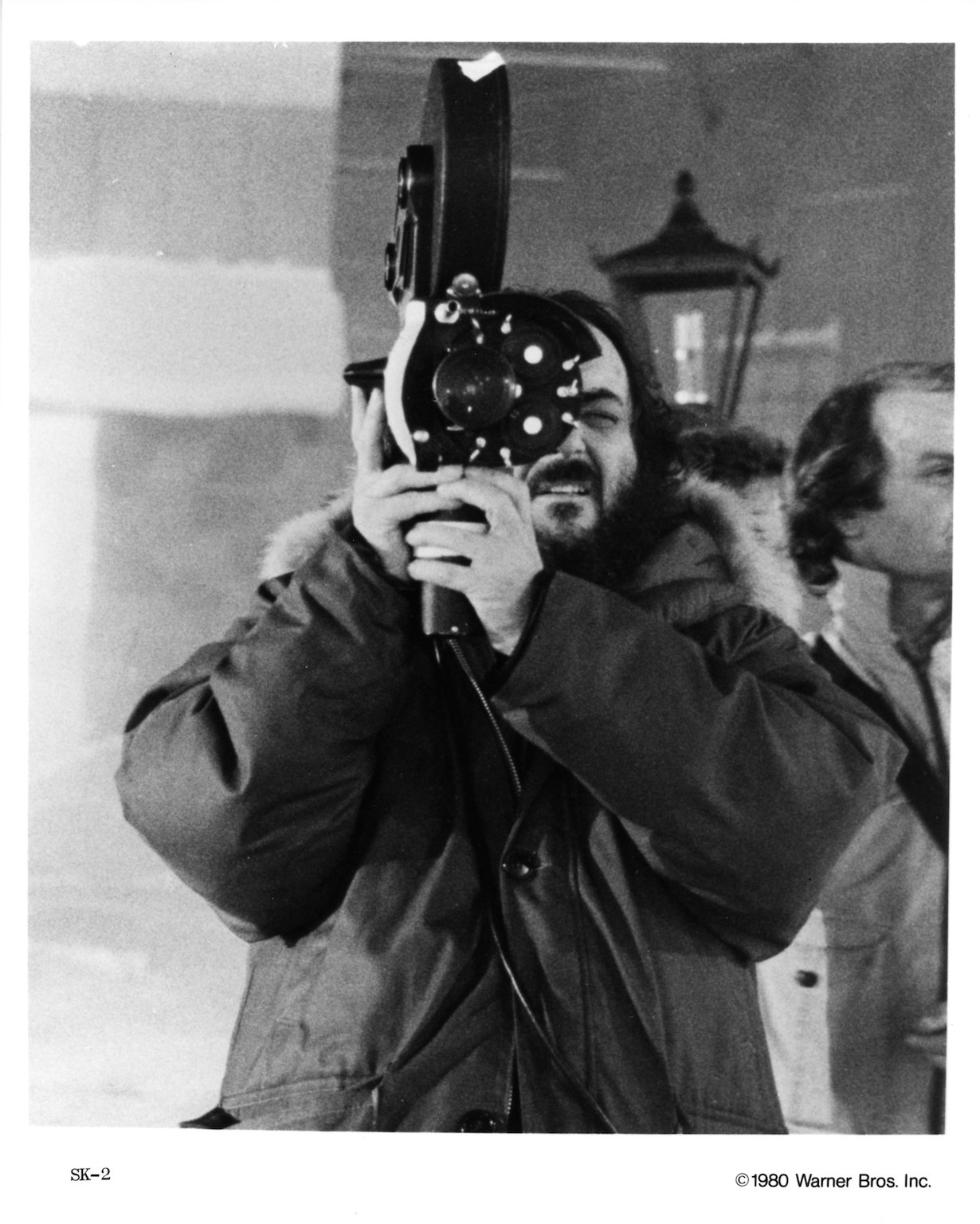 Director Stanley Kubrick on the set of the Warner Bros movie 'The Shining' in 1980