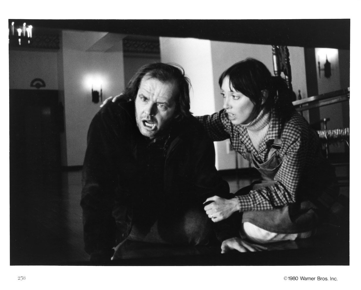 Actors Jack Nicholson and Shelley Duvall in a scene from the movie 'The Shining'