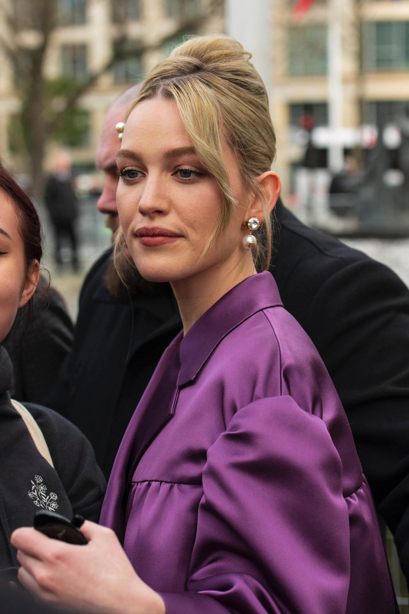 Victoria Pedretti during Paris Fashion Week on March 03, 2020.