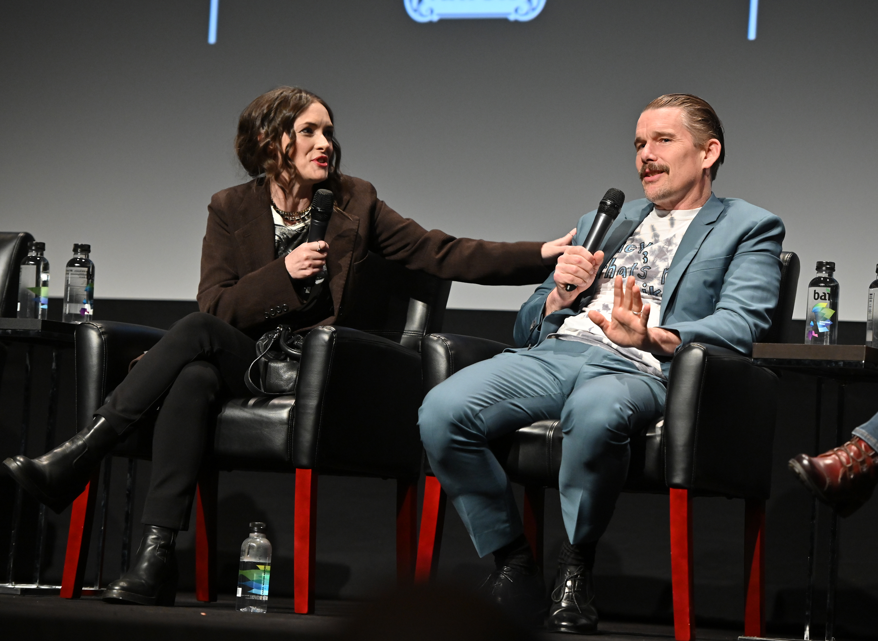 Winona Ryder and Ethan Hawke at the Tribeca Film Fest