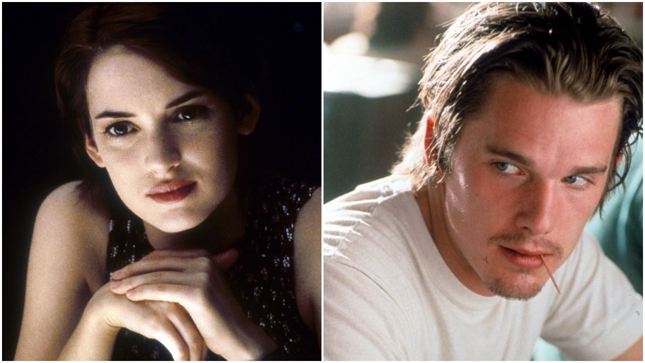 Winona Ryder and Ethan Hawke in Reality Bites