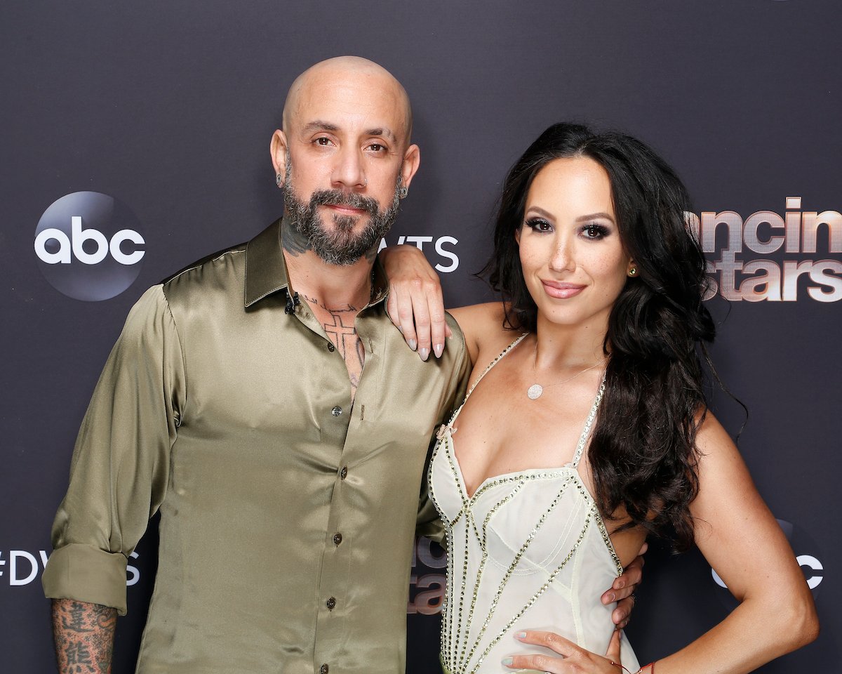 AJ McLean and Cheryl Burke