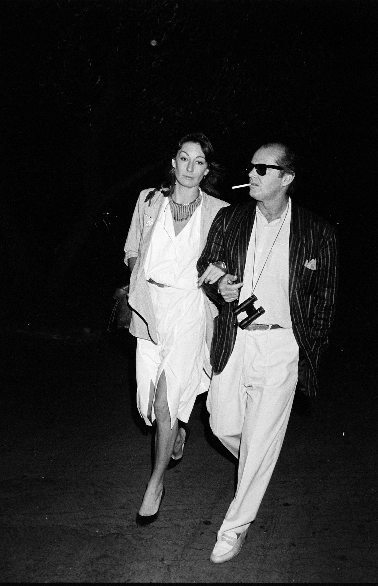 Jack Nicholson and Anjelica Huston