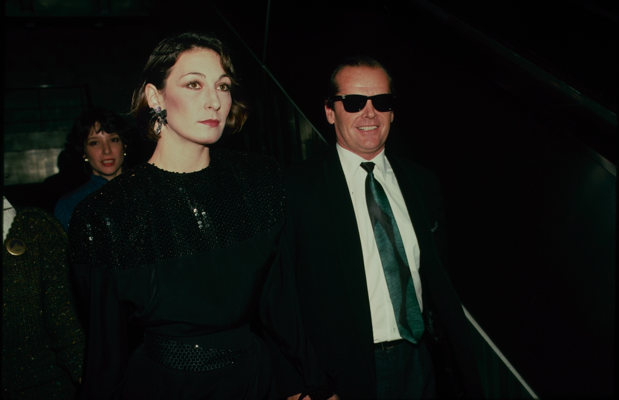 Anjelica Huston with her partner Jack Nicholson
