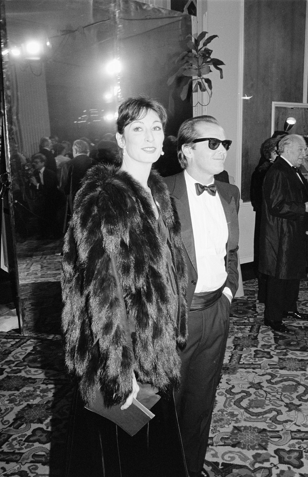 Angelica Huston and Jack Nicholson