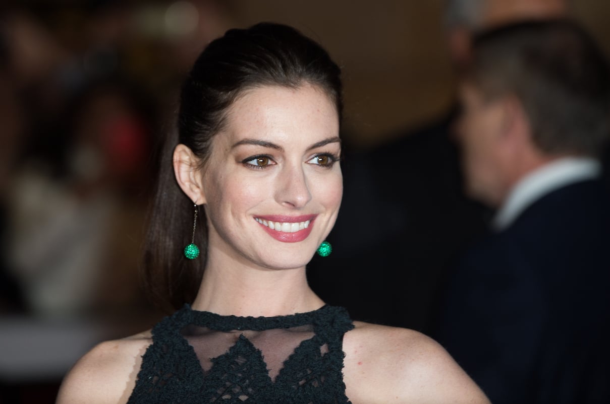 Anne Hathaway at the U.K. premiere of 'The Intern'