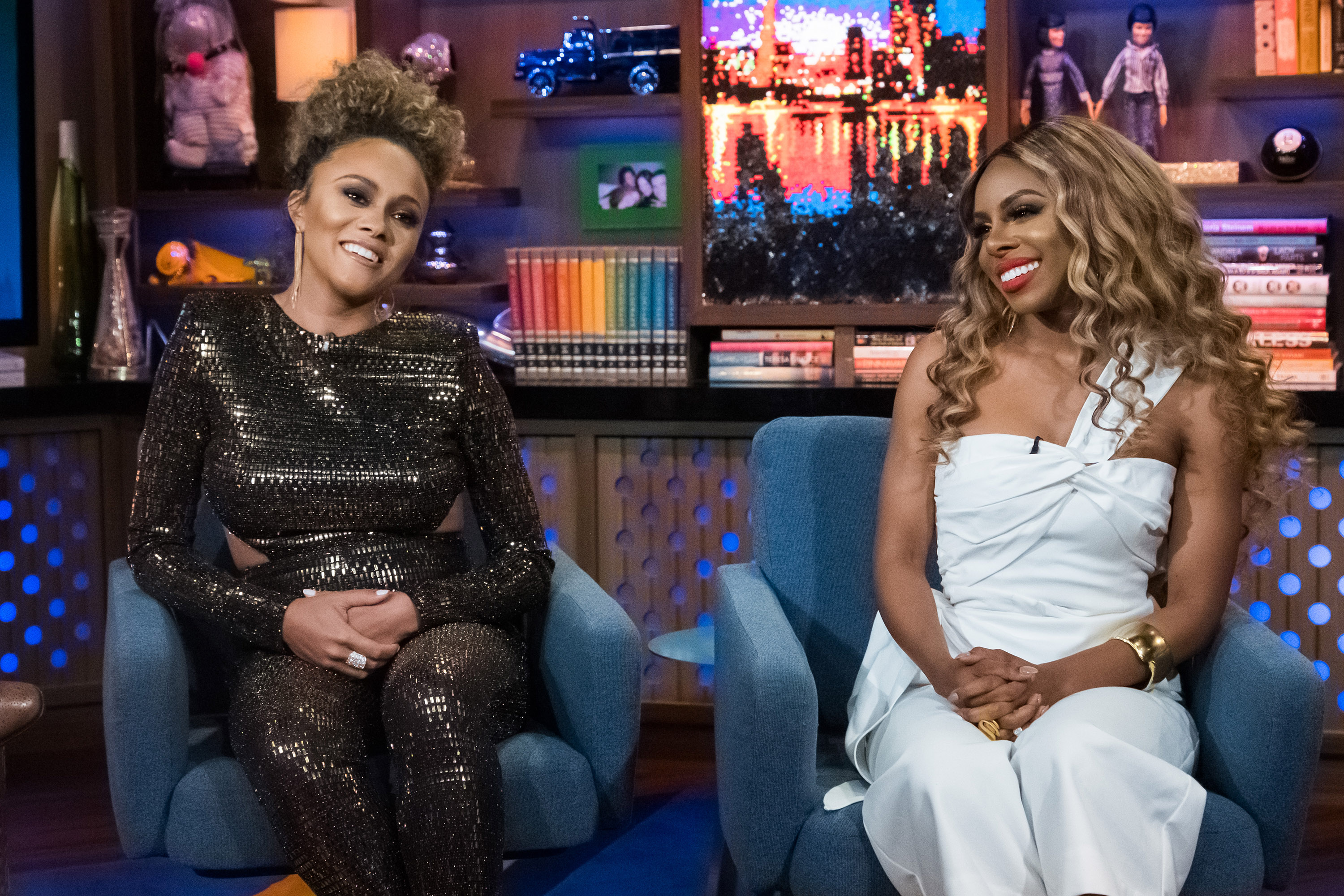 Watch What Happens Live with Andy Cohen -- Pictured (l-r): Ashley Darby and Candiace Dillard