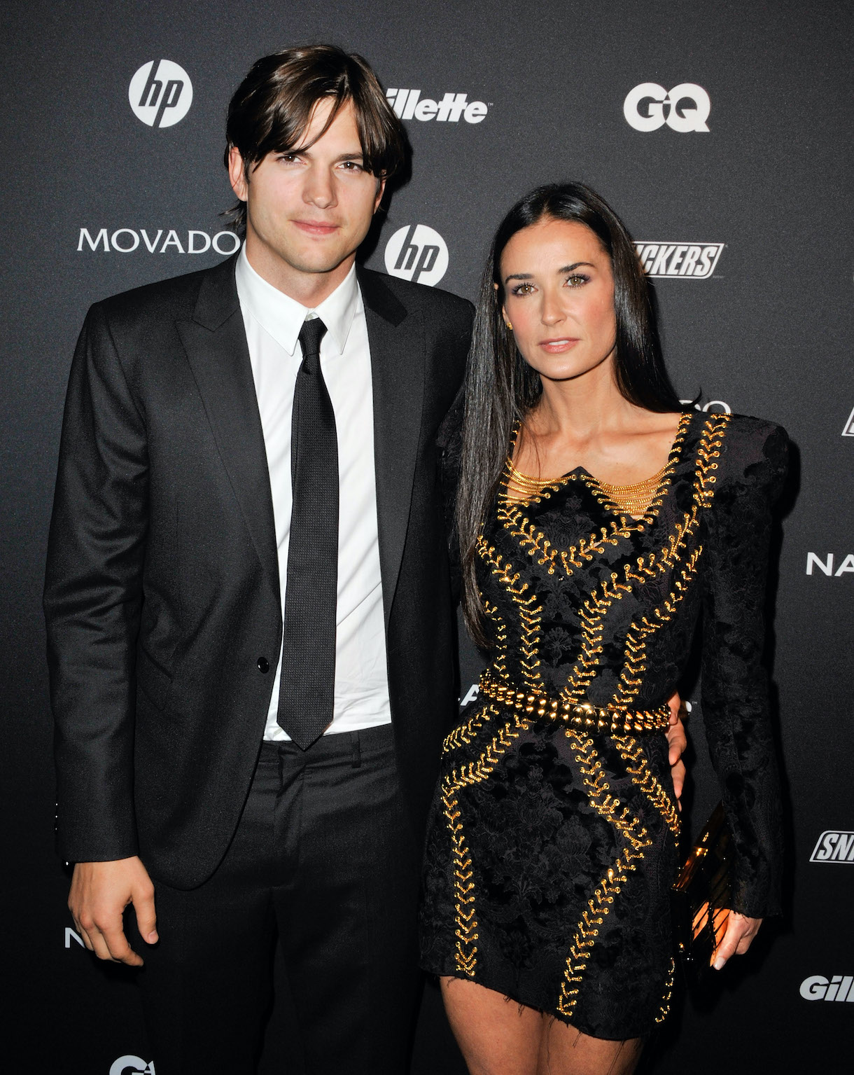 Ashton Kutcher and Demi Moore attend GQ's The Gentlemen's Ball at The Edison Ballroom on October 27, 2010