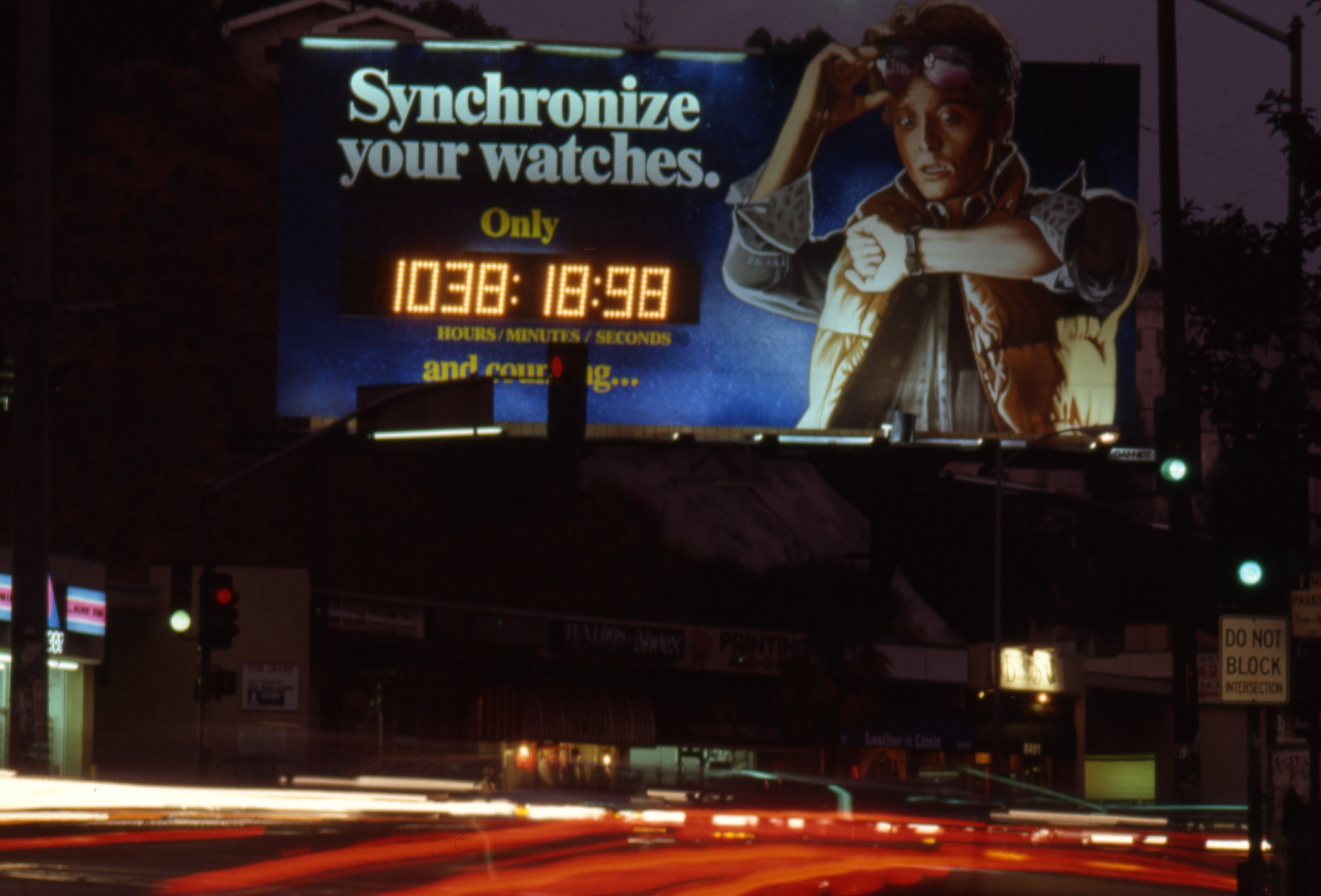 Back to the Future III billboard