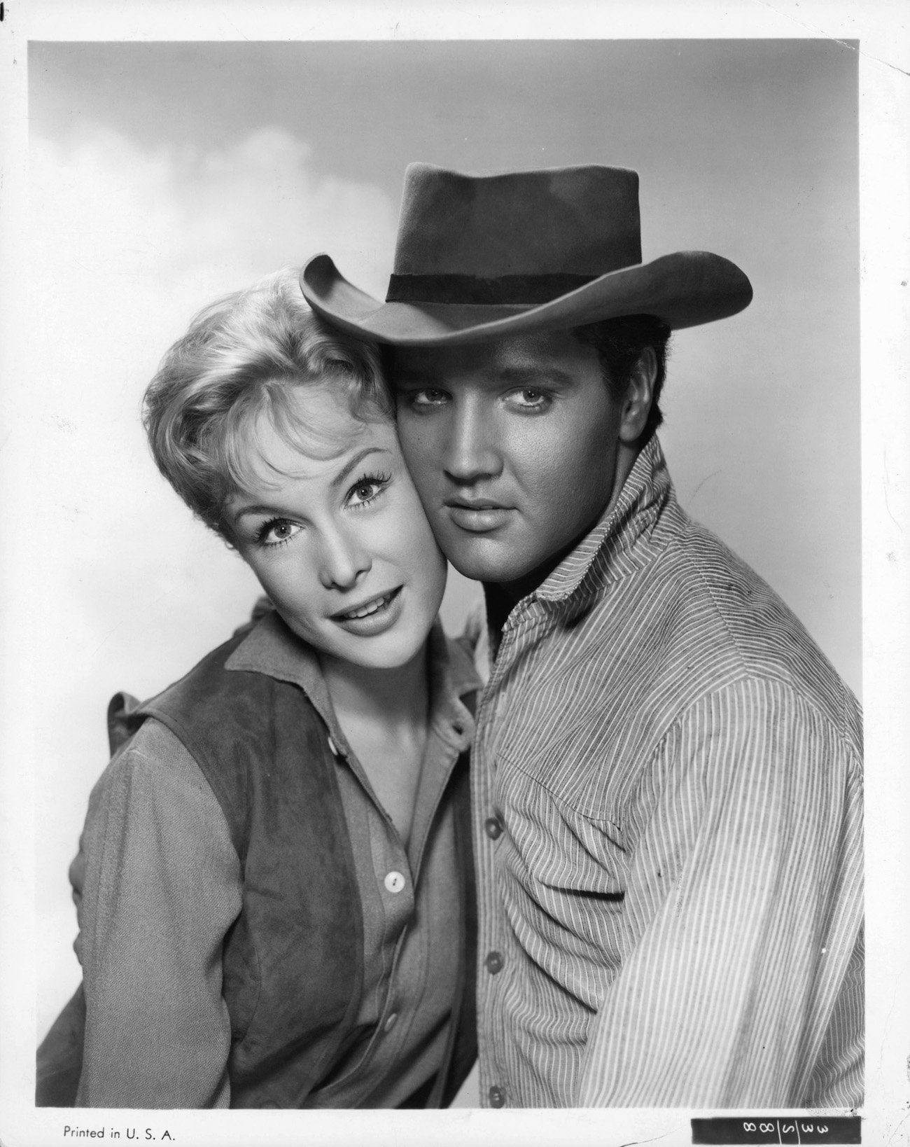 Barbara Eden and Elvis Presley