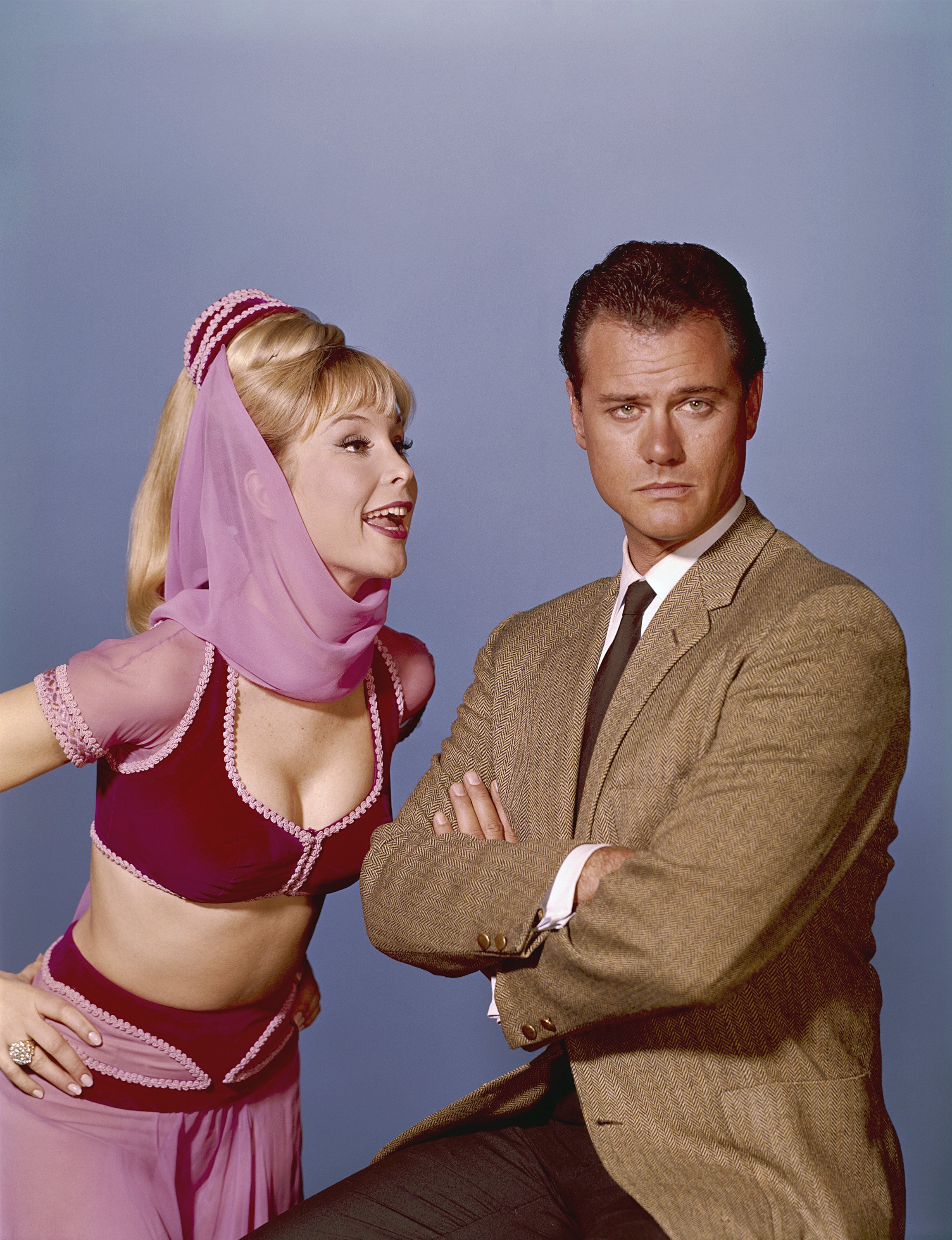 Barbara Eden and Larry Hagman of 'I Dream of Jeannie'