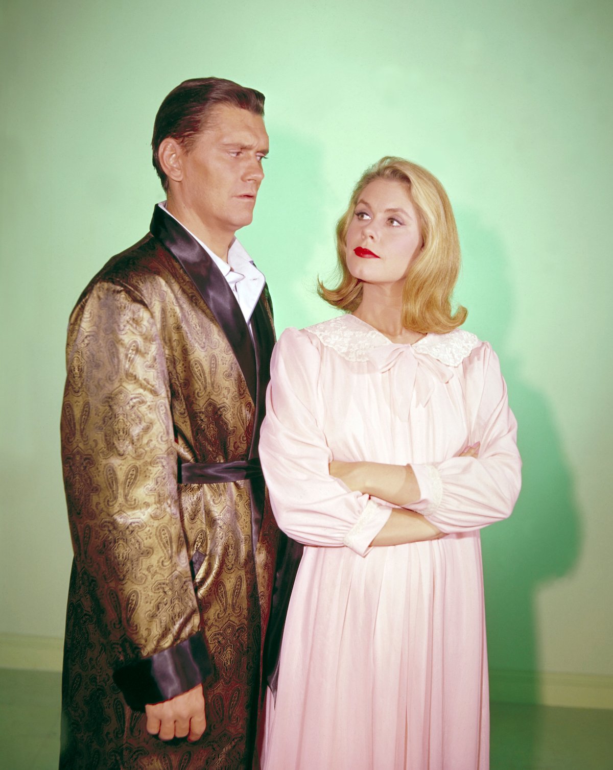 Dick York (Darrin Stephens), Elizabeth Montgomery (Samantha) 