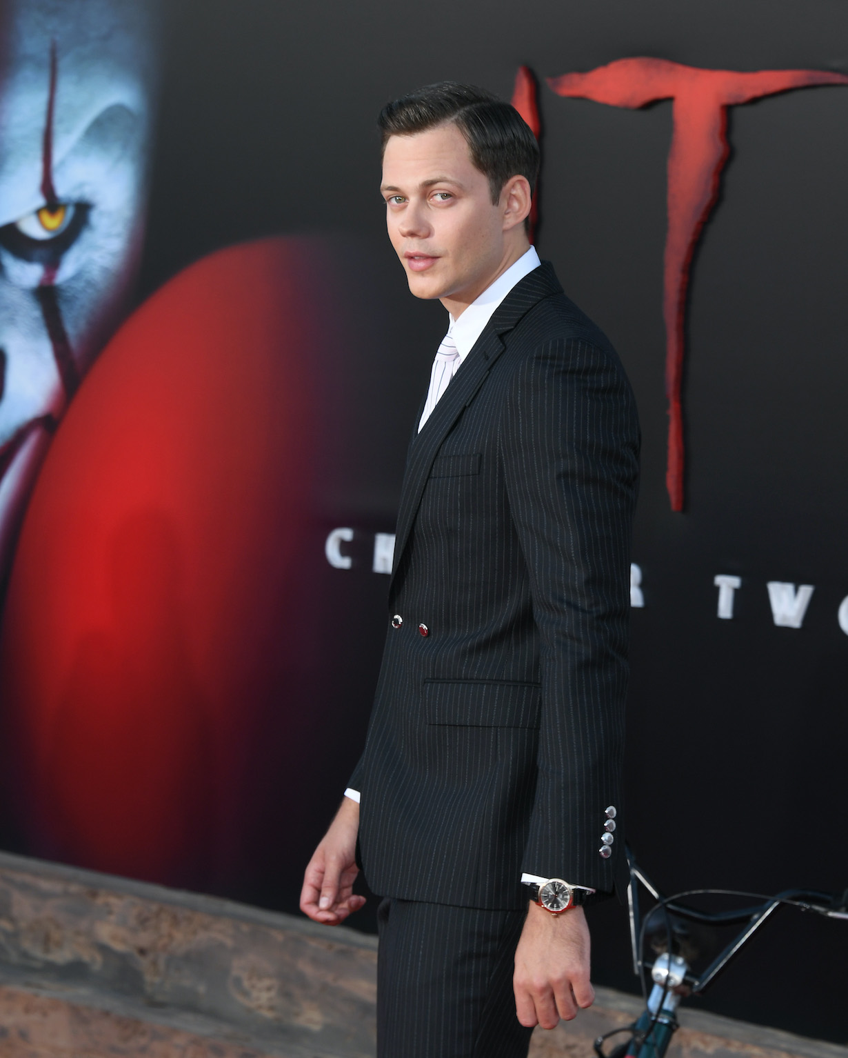 Bill Skarsgard attends the Premiere Of Warner Bros. Pictures' "It Chapter Two"
