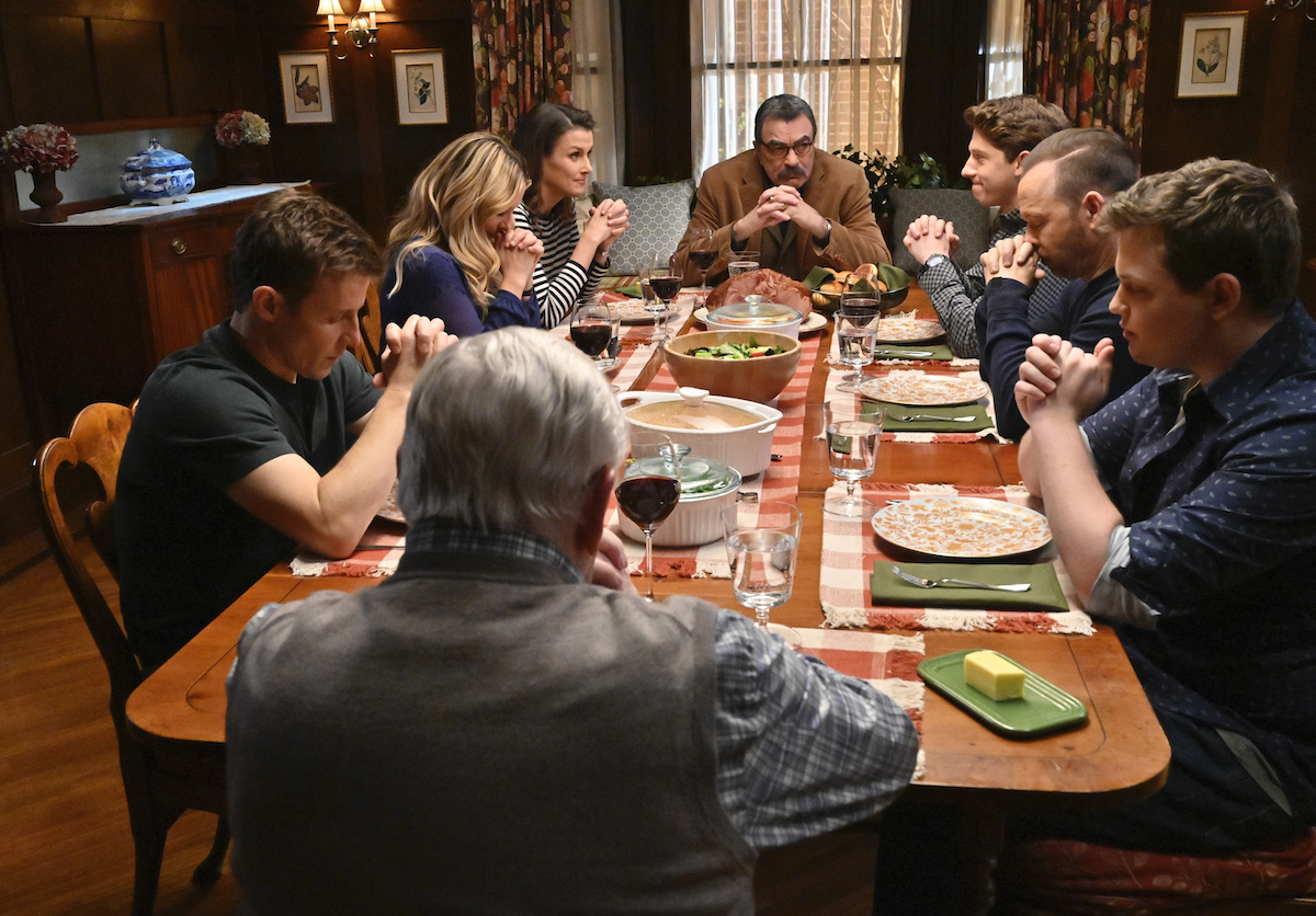 The 'Blue Bloods' cast is at family dinner.