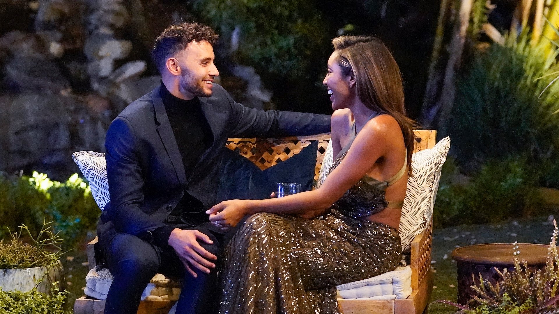 Brendan Morais and Tayshia Adams on 'The Bachelorette'