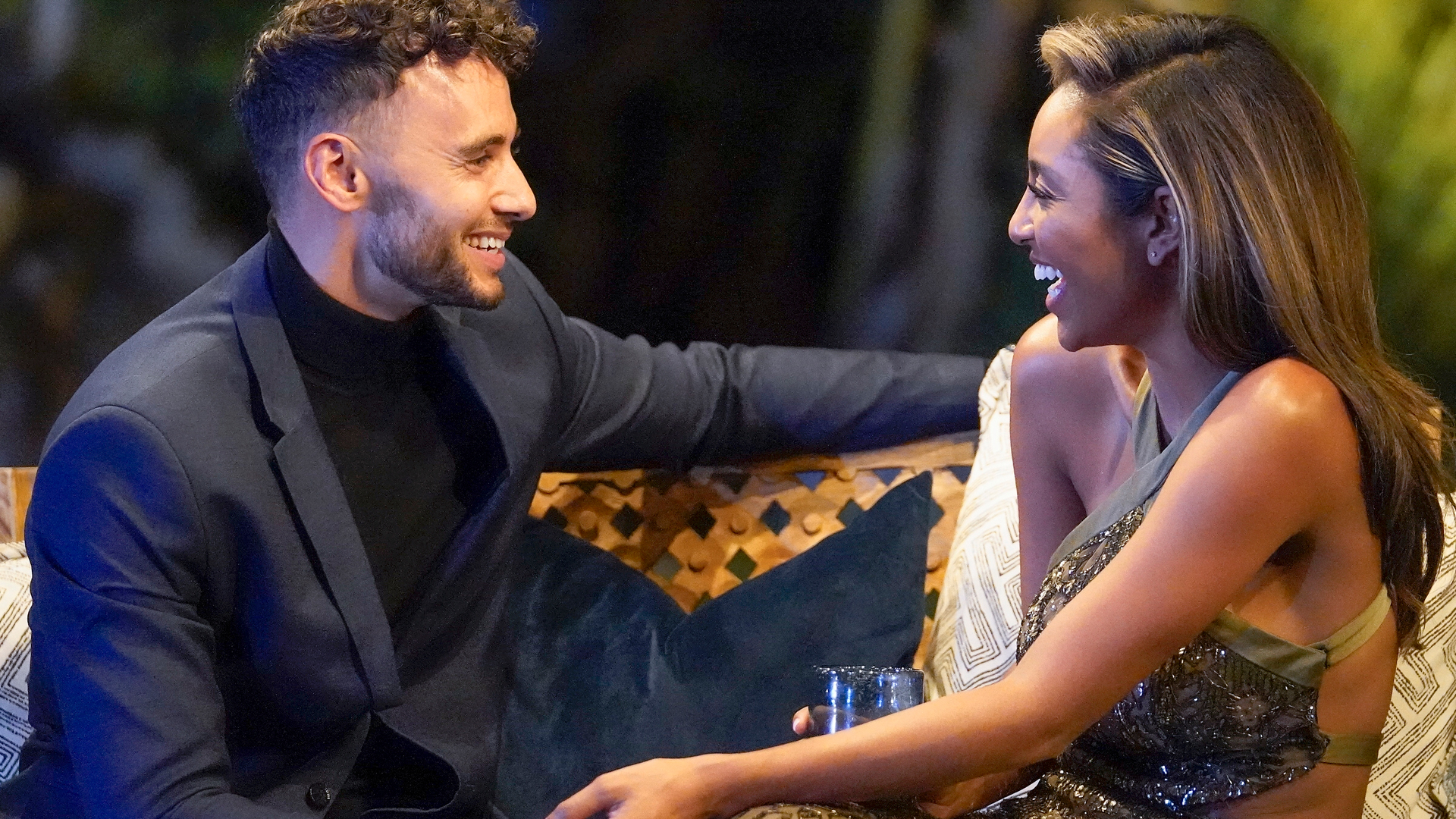 Brendan Morais and Tayshia Adams on 'The Bachelorette'