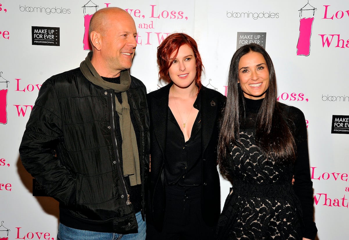 Bruce Willis and Demi Moore with Rumer Willis