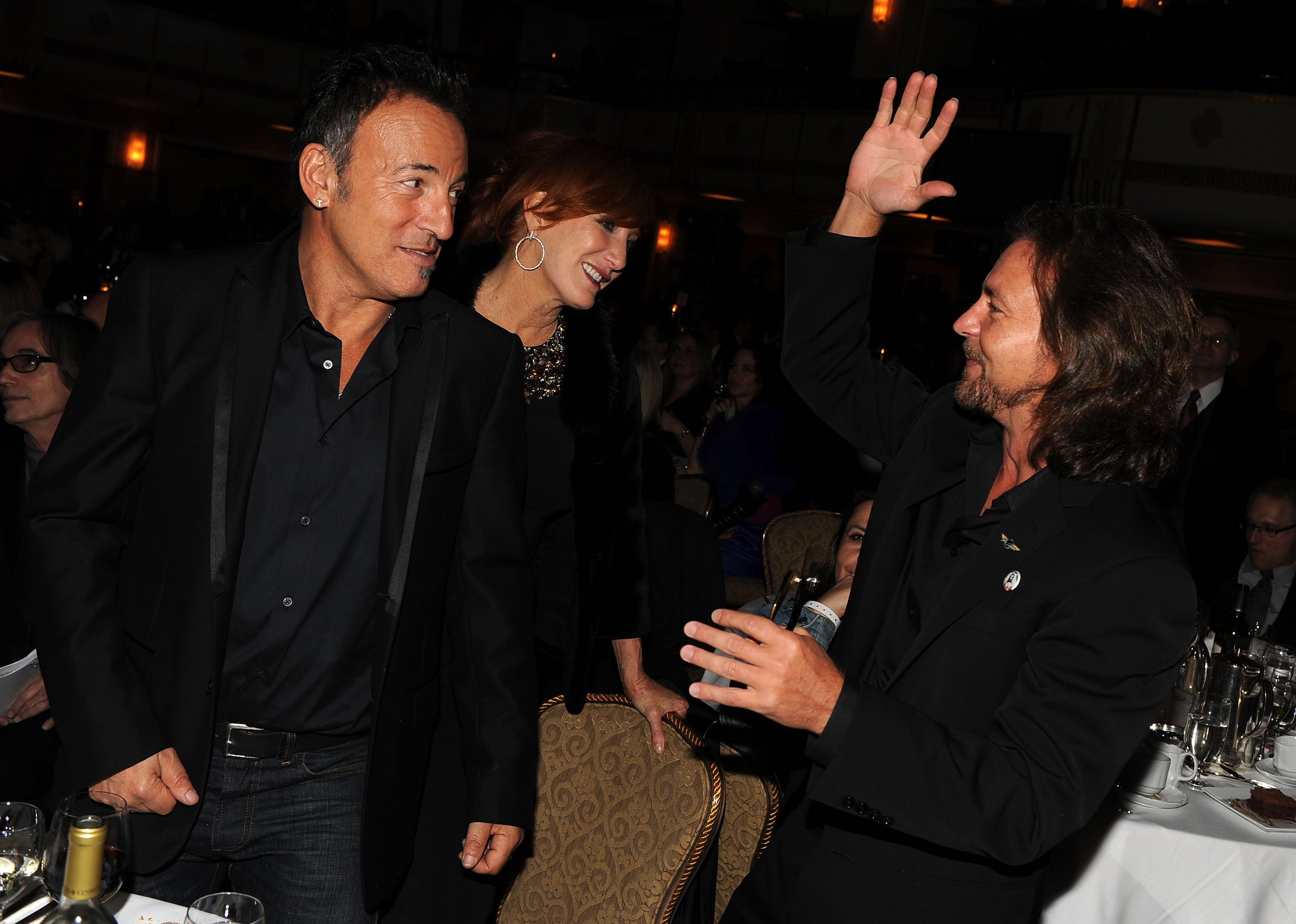 Bruce Springsteen and Eddie Vedder