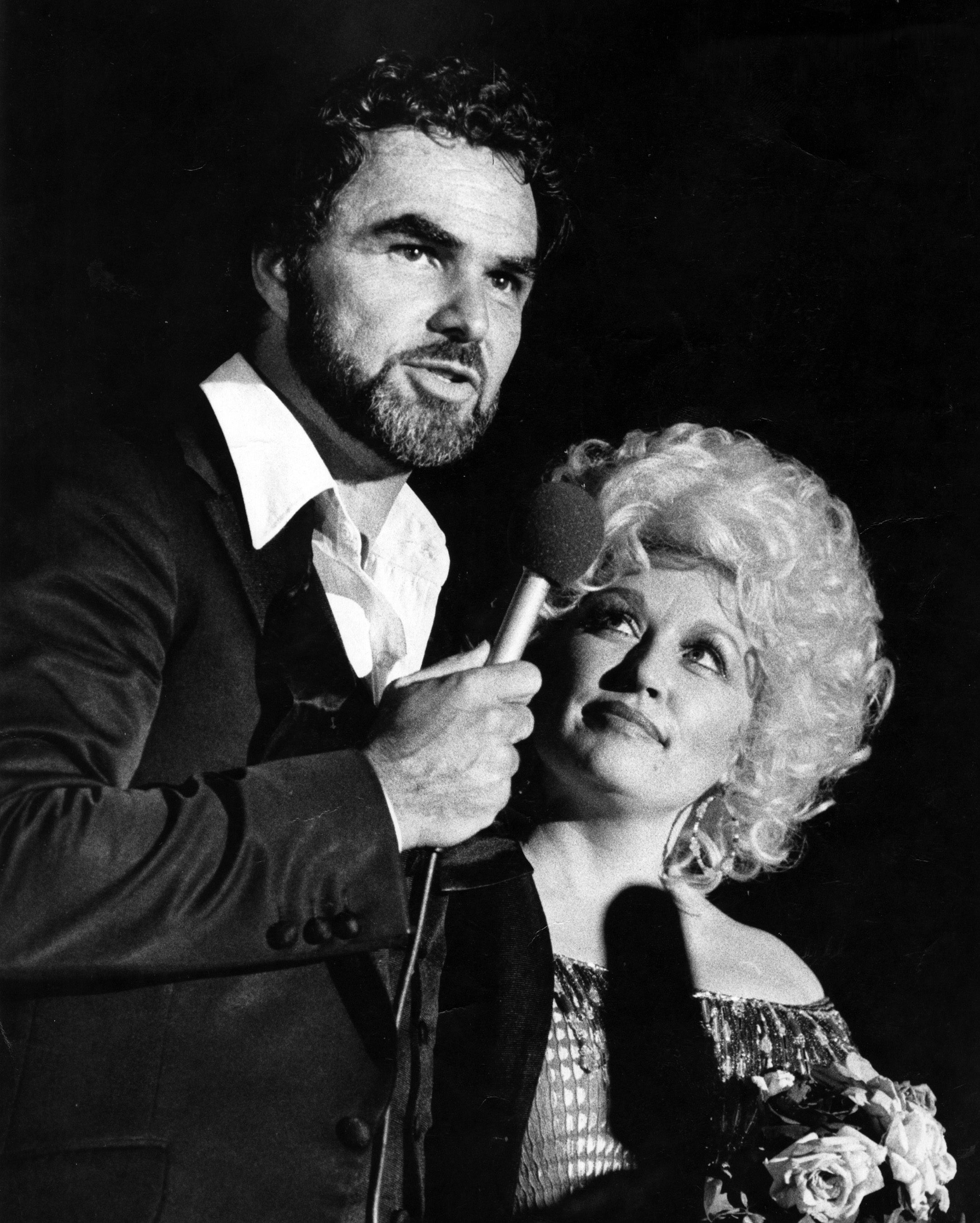 Burt Reynolds and Dolly Parton at Burt Reynolds Theater on July 15, 1982
