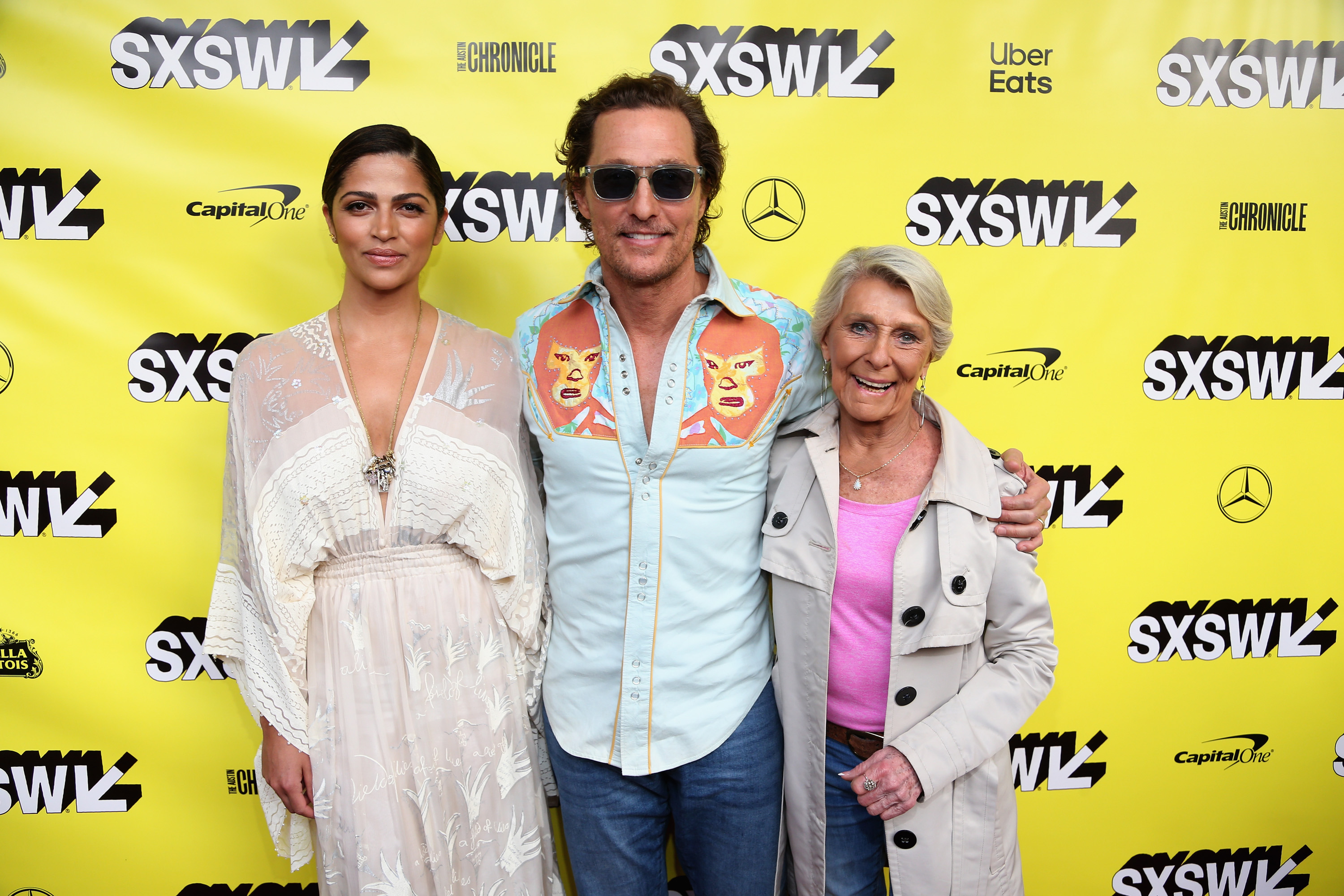 Camila Alves, Matthew McConaughey and Kay McConaughey | Gary Miller/FilmMagic