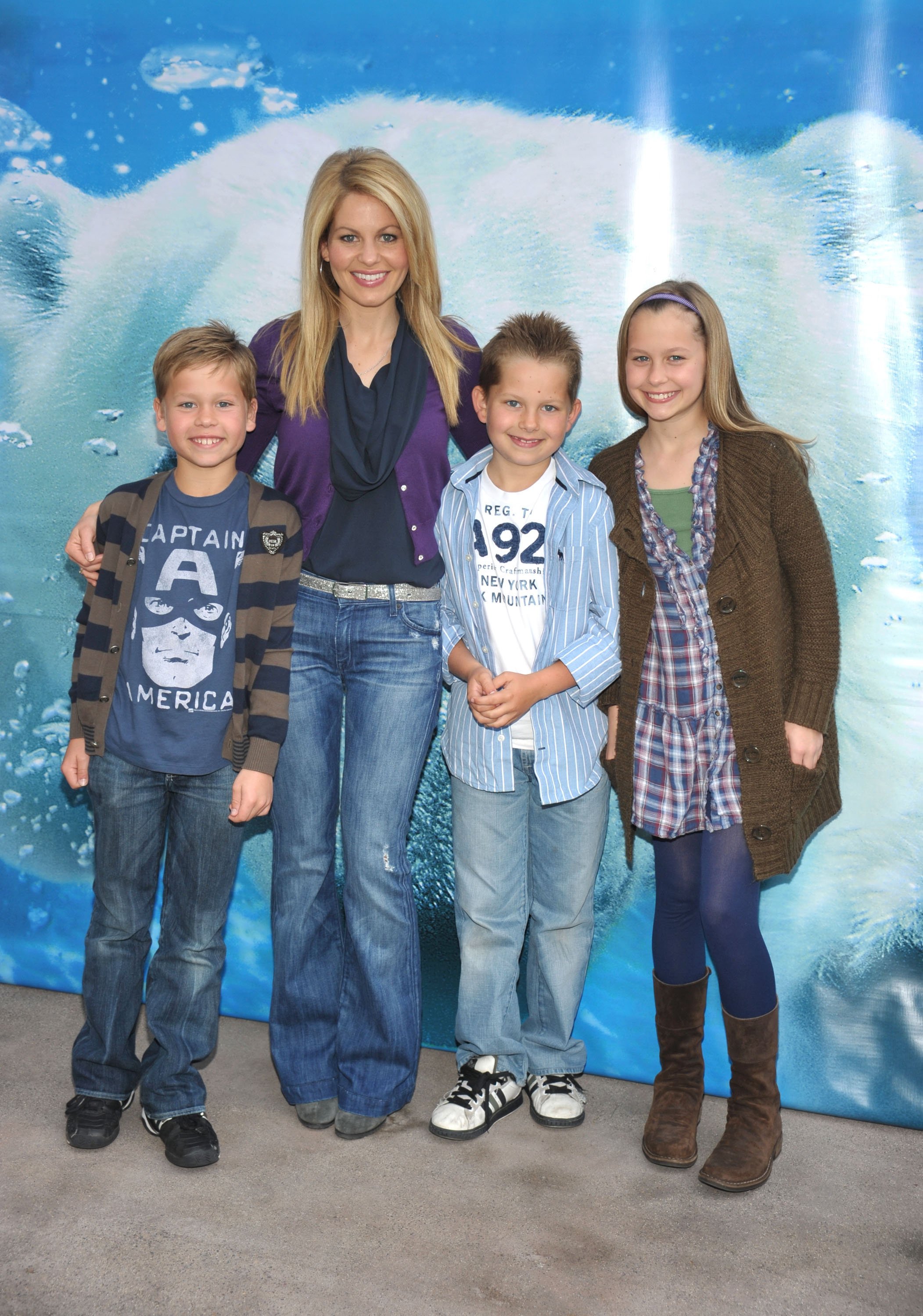 Candace Cameron Bure and her children