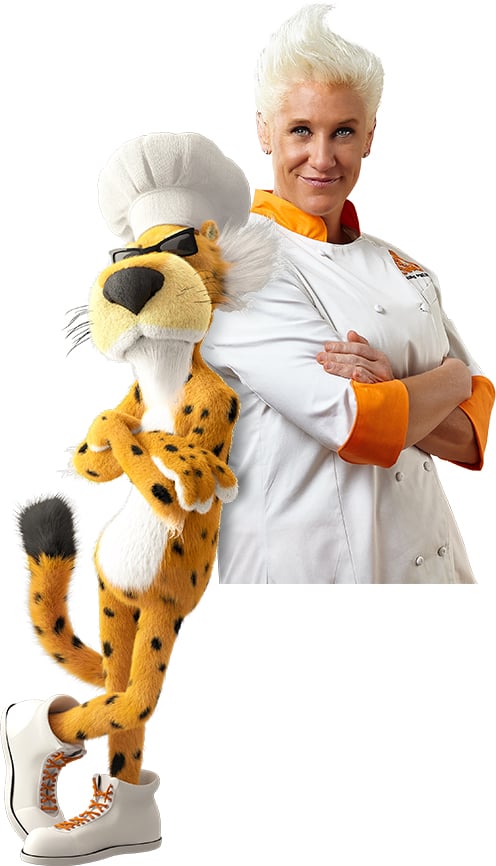 Chester Cheetah® and Chef Anne Burrell