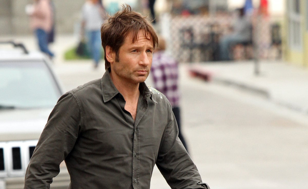 David Duchovny is seen on the set of "Californication"