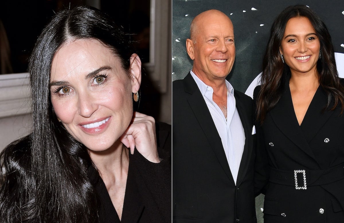 Demi Moore (left) and Bruce Willis and Emma Heming Willis (right) | Jacopo Raule/Getty Images/Dia Dipasupil/WireImage