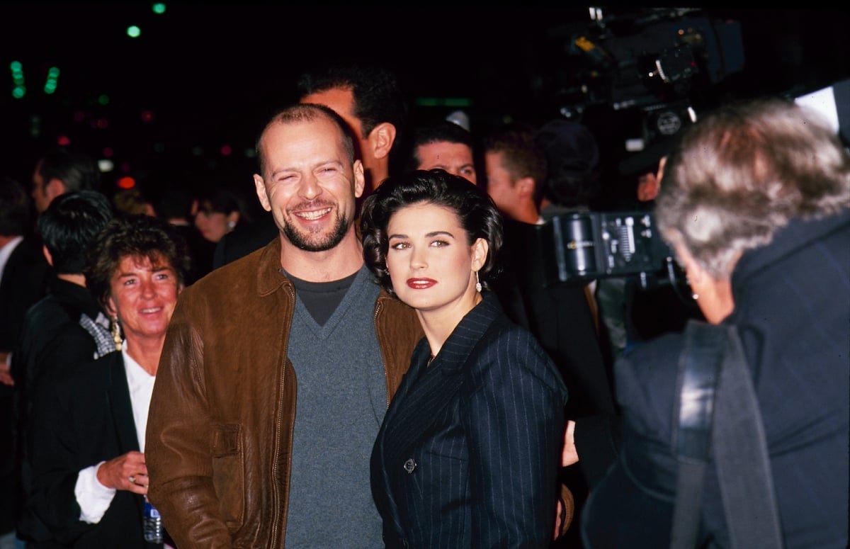 Demi Moore and Bruce Willis, circa 1995