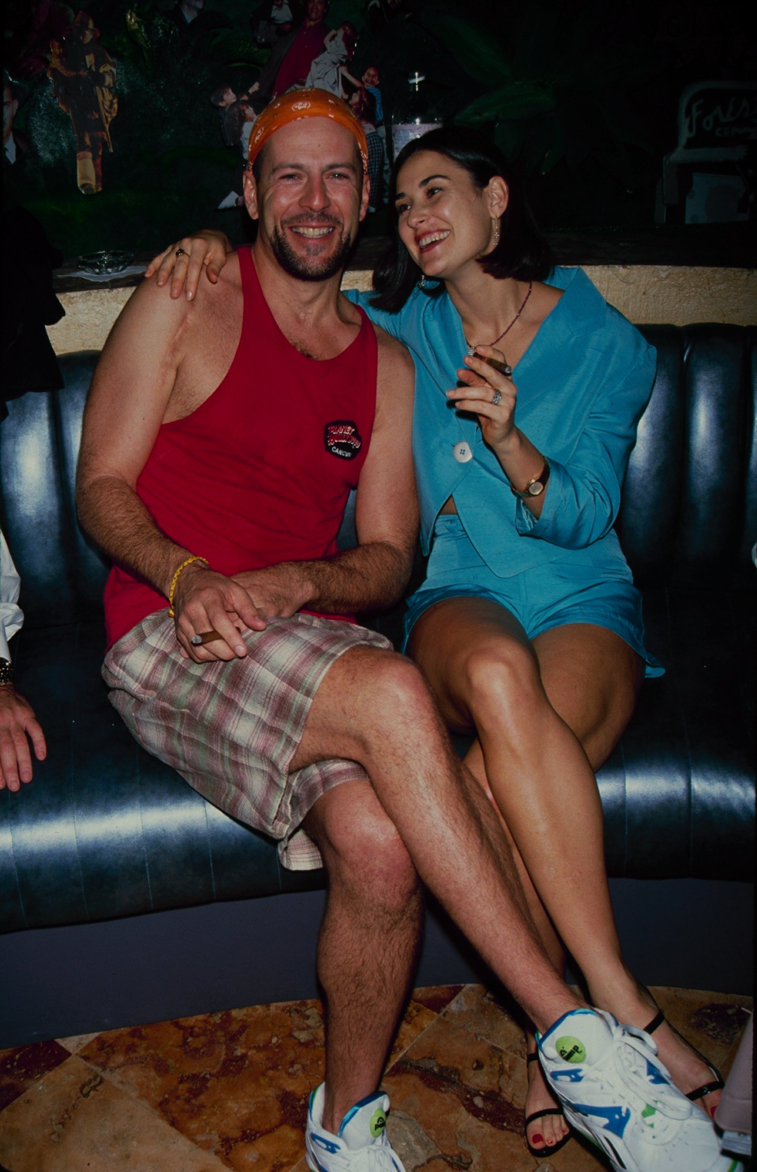  UNITED STATES - Demi Moore and Bruce Willis, circa 1995.