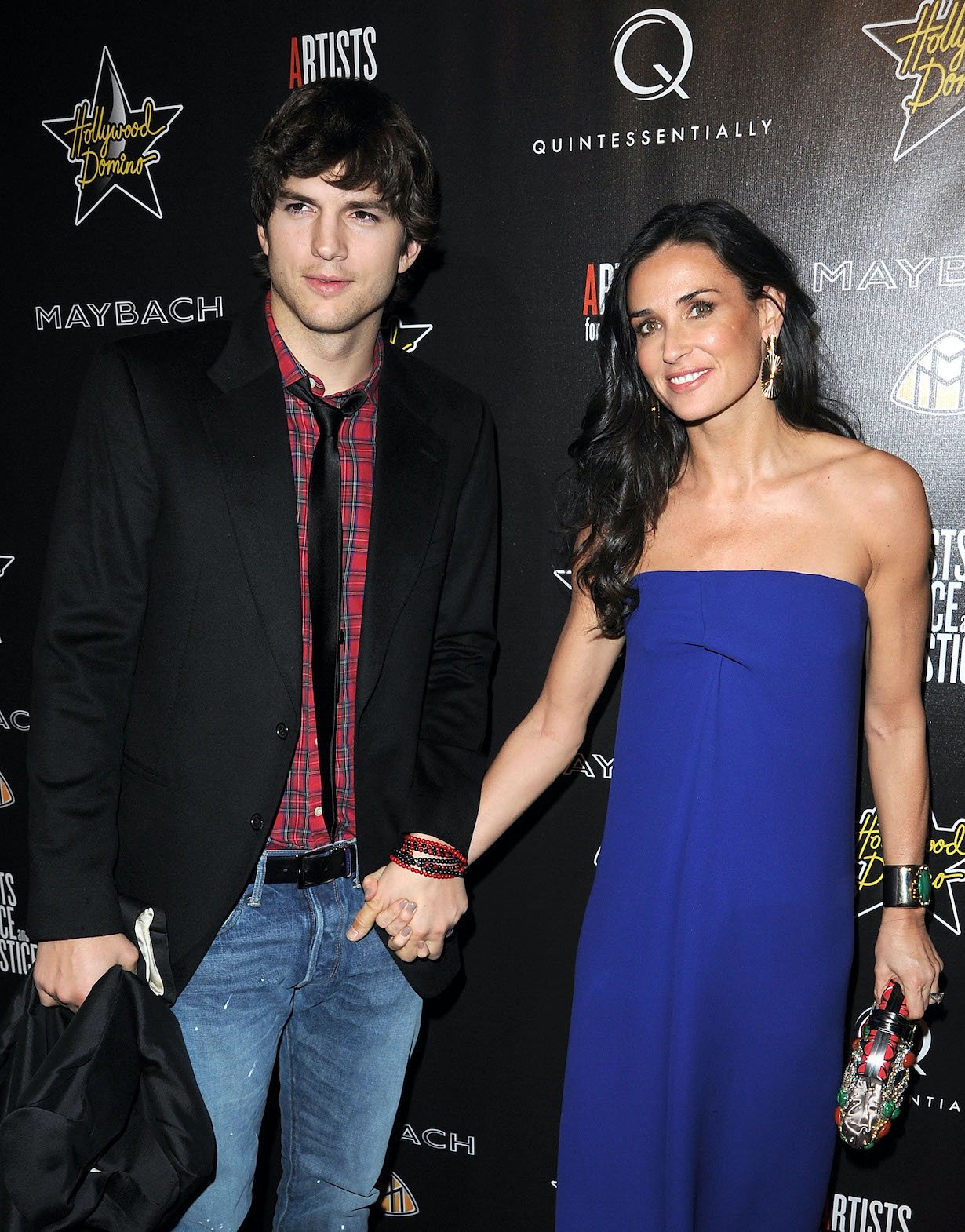 Ashton Kutcher and actress Demi Moore