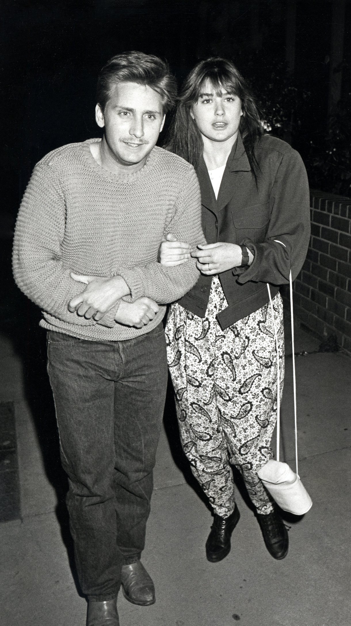 Emilio Estevez and Demi Moore