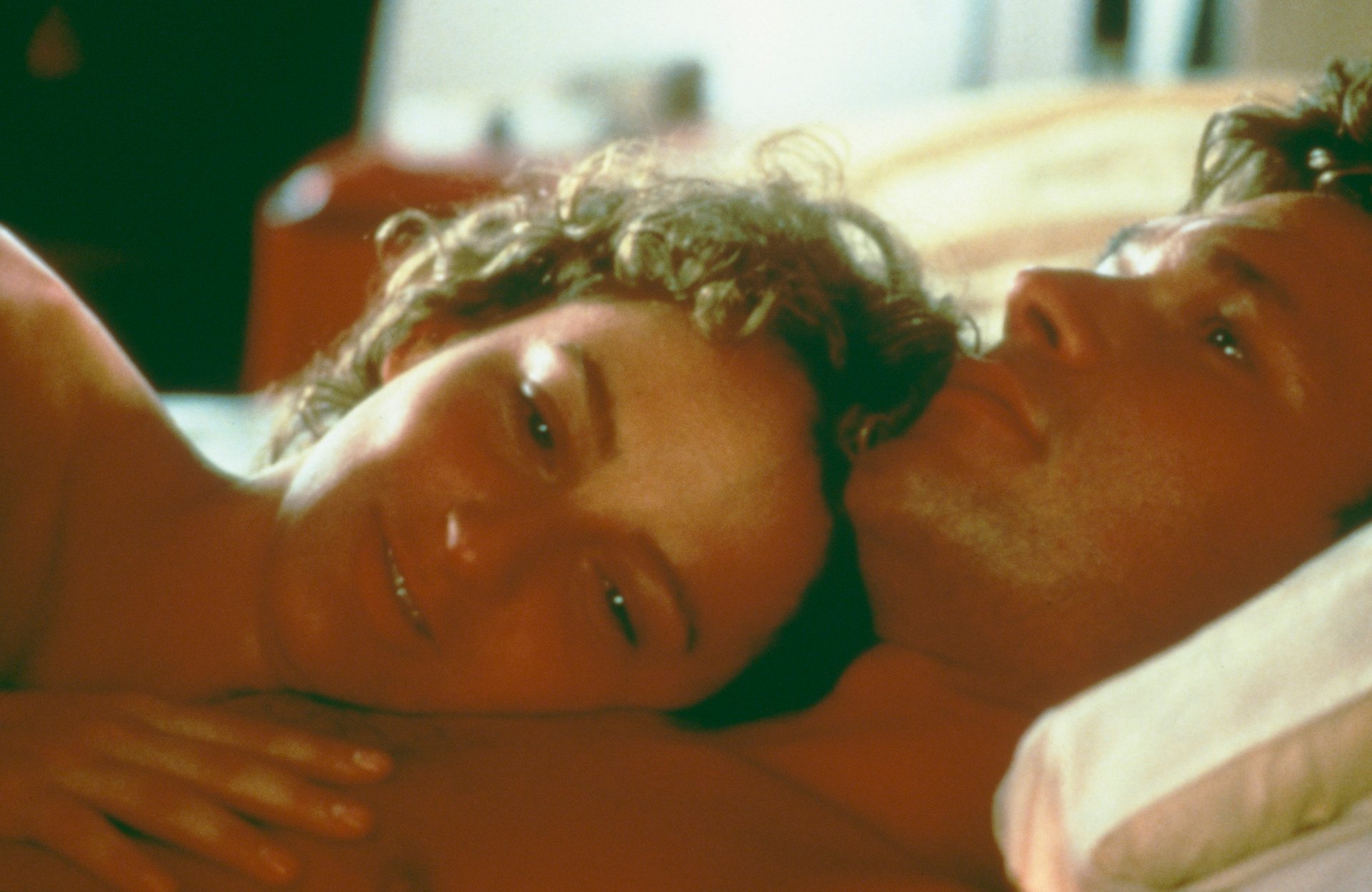 American actors Patrick Swayze and Jennifer Grey in 'Dirty Dancing'